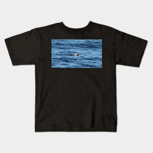 A Long-tailed Duck Swimming Kids T-Shirt